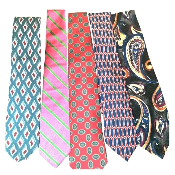 Lands' End Other - 5 Lands End 100 % silk hand sewn neckties